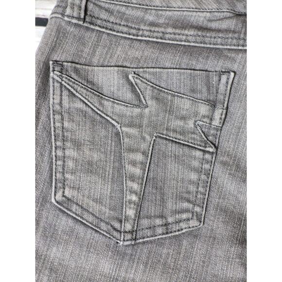 DAANG GOODMAN TRIPP NYC GRAY WASHED ZIP ACCENT JEGGING JEANS Size 7 SKULLS - Picture 14 of 15